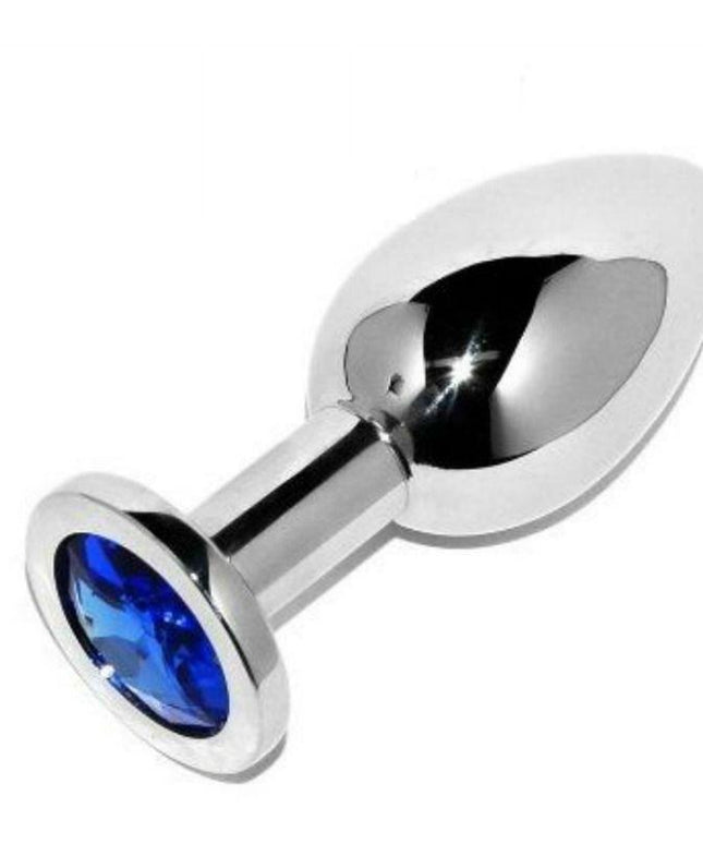 METAL HARD - PLUG ANALE DIAMOND BLUE PICCOLO 5.71CM - Only Vibes