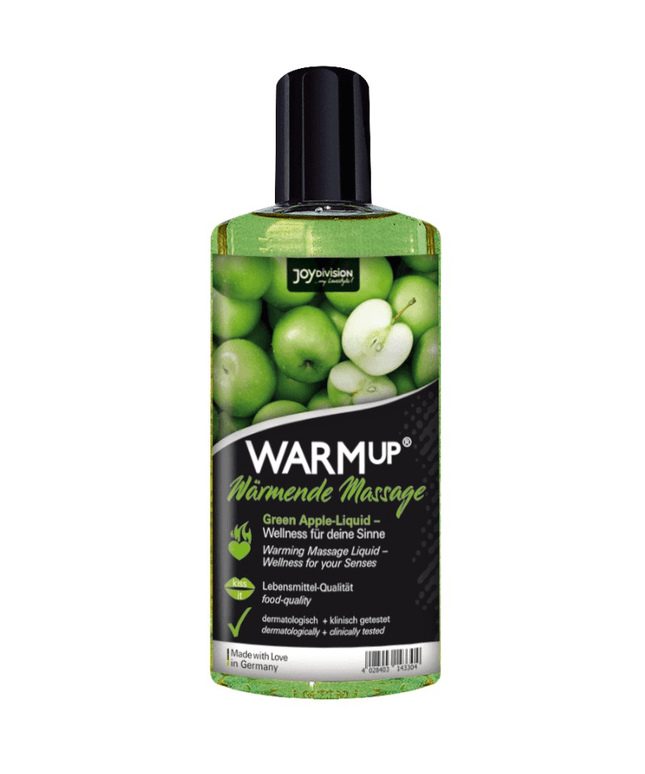 JOYDIVISION WARMUP - OLIO DA MASSAGGIO RISCALDANTE ALLA MELA VERDE - 150 ML - Only Vibes
