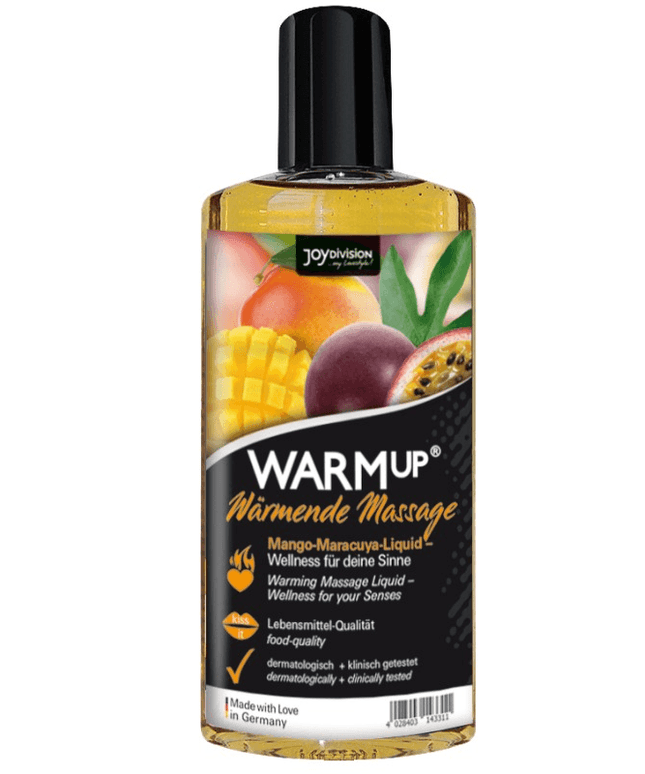 JOYDIVISION AQUAGLIDE - OLIO DA MASSAGGIO RISCALDANTE MANGO E MARACUYA 150 ML - Only Vibes