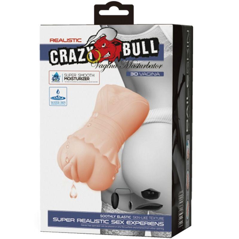 CRAZY BULL - MASTURBADOR VAGINA CON PELLE ACQUATA CON PROIETTILI VIBRANTI - Only Vibes