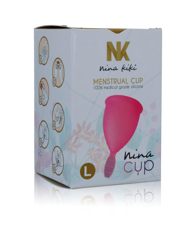 NINA KIKÍ - COPPA MESTRUALE ROSA TAGLIA L - Only Vibes
