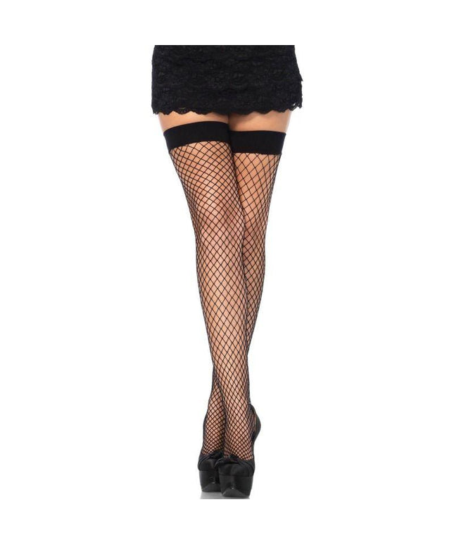 LEG AVENUE - CALZAMAGLIE A RETE NERO TAGLIA UNICA - Only Vibes