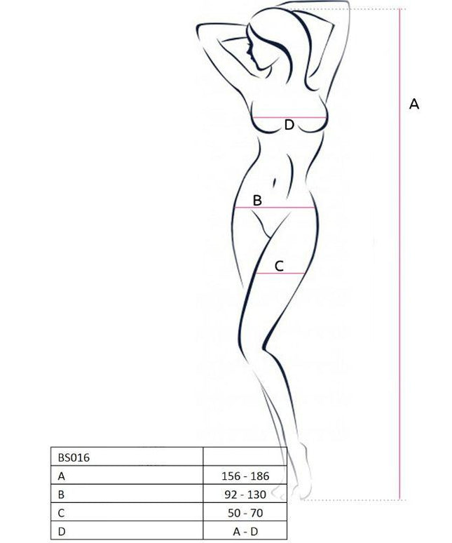 PASSION - WOMAN BS016 BODYSTOCKING BIANCO TAGLIA UNICA - Only Vibes