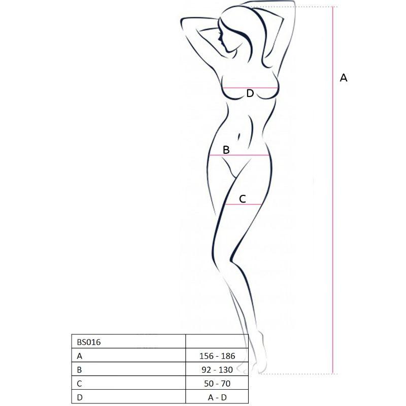 PASSION - WOMAN BS016 BODYSTOCKING BIANCO TAGLIA UNICA - Only Vibes