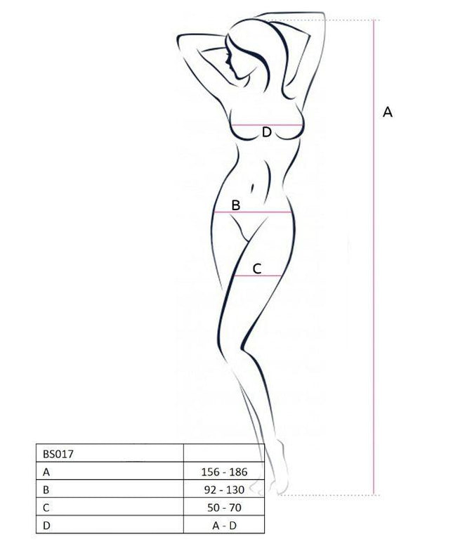 PASSION - WOMAN BS017 BODYSTOCKING NERO TAGLIA UNICA - Only Vibes