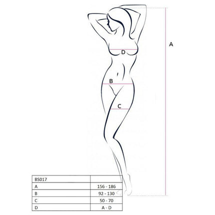 PASSION - WOMAN BS017 BODYSTOCKING BIANCO TAGLIA UNICA - Only Vibes