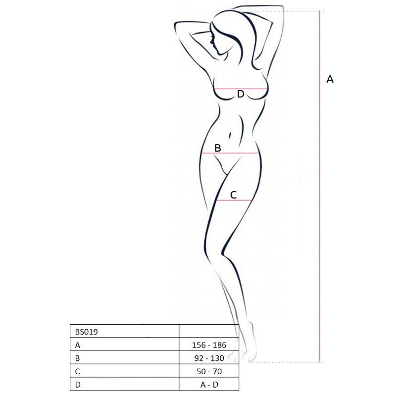 PASSION - WOMAN BS019 BODYSTOCKING NERO TAGLIA UNICA - Only Vibes