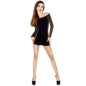 PASSION - WOMAN BS025 BODYSTOCKING ABITO NERO STILE TAGLIA UNICA - Only Vibes