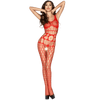 PASSION - WOMAN BS032 BODYSTOCKING ROSSO TAGLIA UNICA - Only Vibes