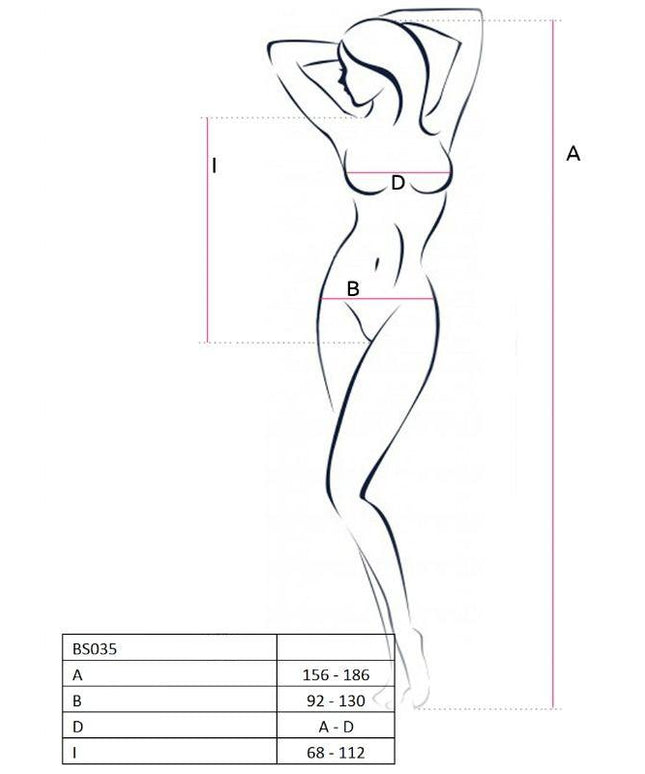 PASSION - DONNA BS035 BODYSTOCKING NERO TAGLIA UNICA - Only Vibes