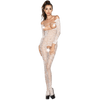 PASSION - DONNA BS031 BODYSTOCKING BIANCO TAGLIA UNICA - Only Vibes