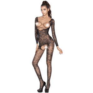 PASSION - DONNA BS031 BODYSTOCKING NERO TAGLIA UNICA - Only Vibes