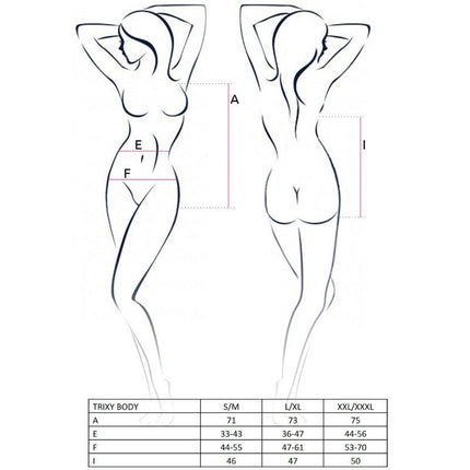 PASSION -DONNA TRIXY TEDDY NERO TAGLIA S/M - Only Vibes