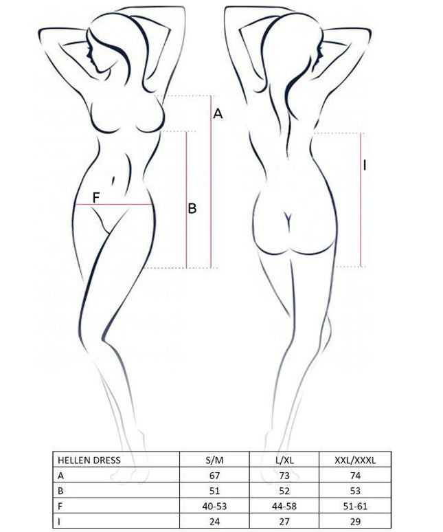 PASSION - DONNA ABITO HELLEN E PERIZOMA TAGLIA S/M - Only Vibes