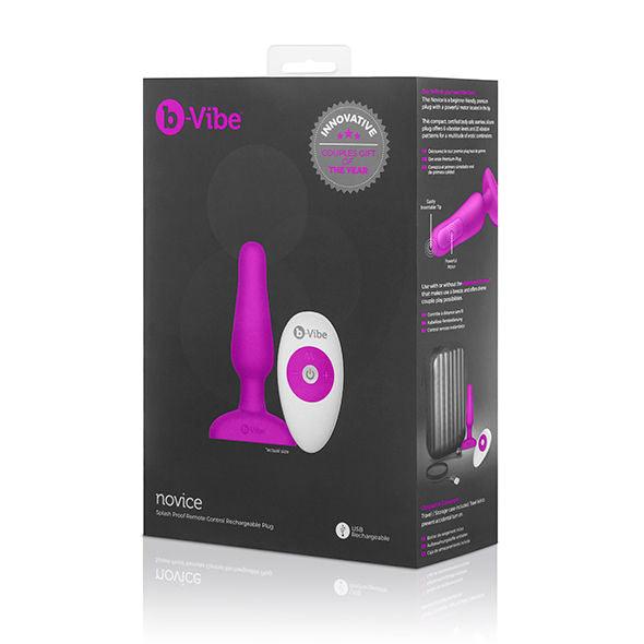 B-VIBE - PLUG ANALE NOVICE REMOTE CONTROL FUCSIA - Only Vibes