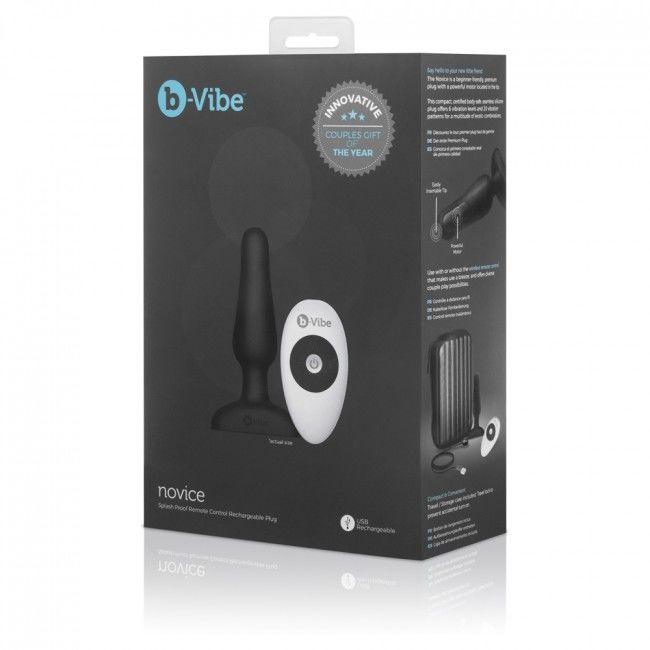 B-VIBE - PLUG ANALE NOVICE REMOTE CONTROL NERO - Only Vibes