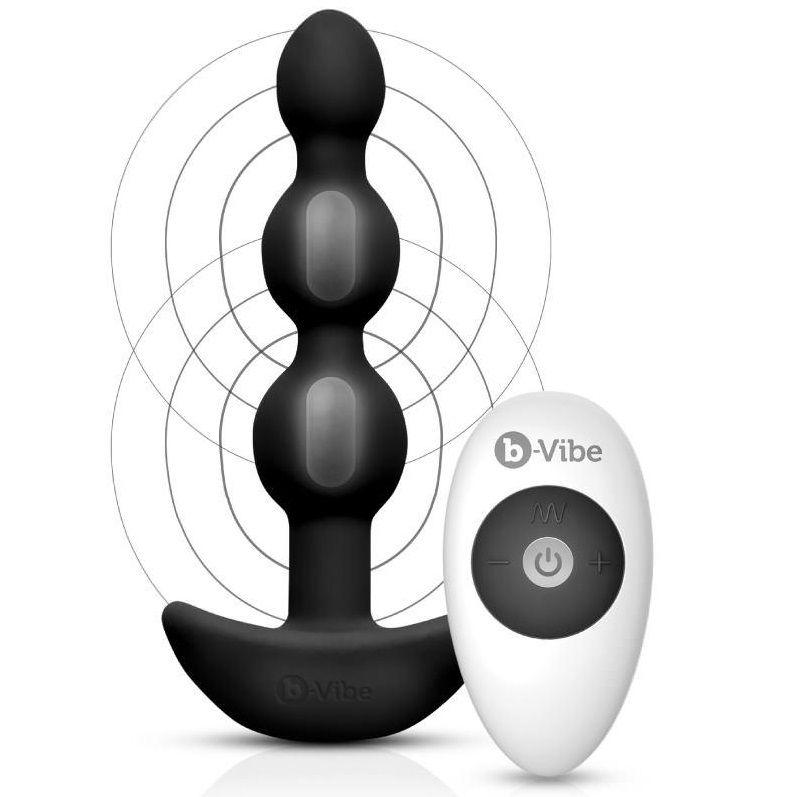 B-VIBE - PERLINE ANAL REMOTE CONTROL TRIPLET NERE - Only Vibes