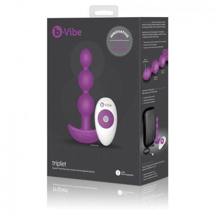 B-VIBE - PERLINE ANAL REMOTE CONTROL TRIPLET ROSA - Only Vibes