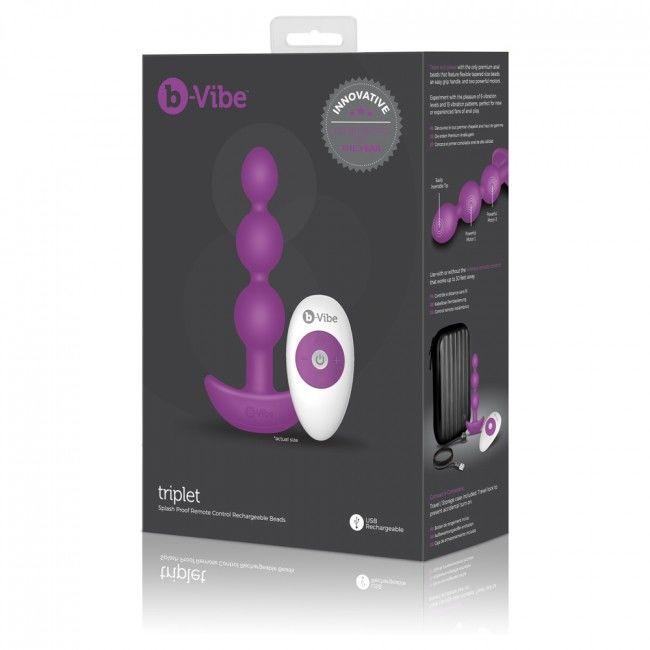 B-VIBE - PERLINE ANAL REMOTE CONTROL TRIPLET ROSA - Only Vibes