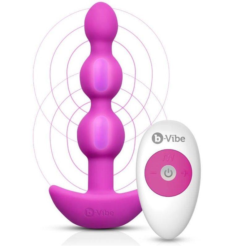 B-VIBE - PERLINE ANAL REMOTE CONTROL TRIPLET ROSA - Only Vibes