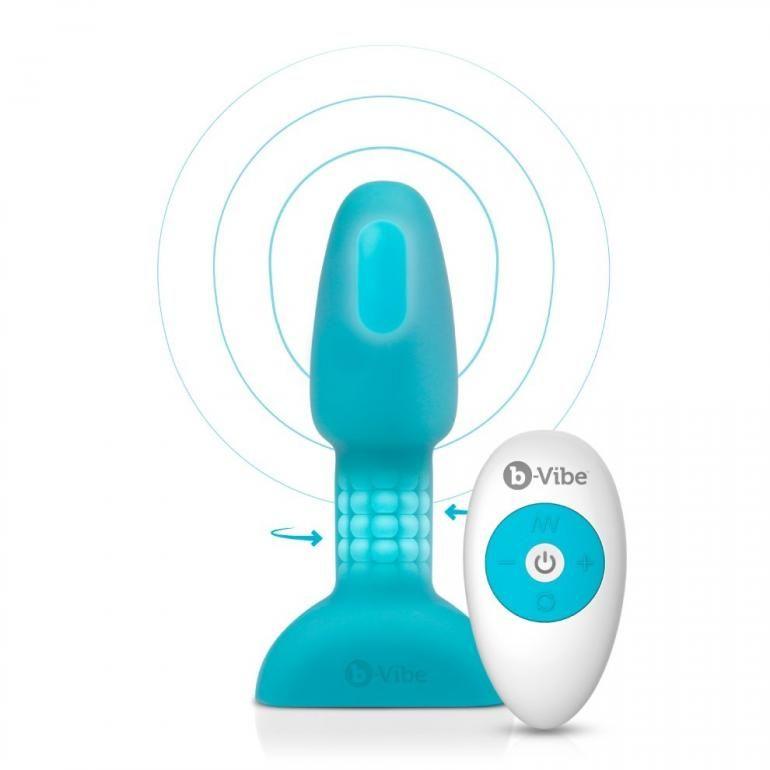 B-VIBE - RIMMING TELECOMANDO PLUG ANALE PETITE TEAL - Only Vibes