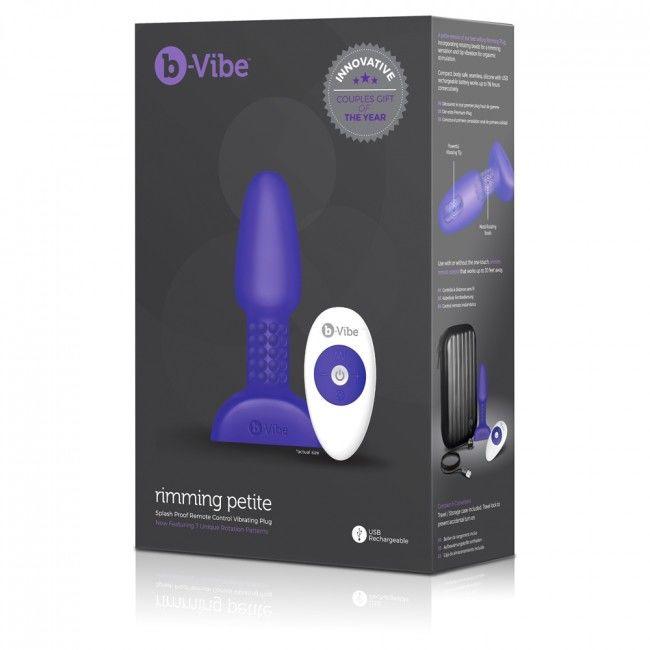 B-VIBE - RIMMING TELECOMANDO PLUG ANALE PETITE LILAC - Only Vibes