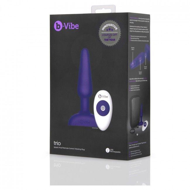 B-VIBE - TRIO REMOTE CONTROL PLUG ANALE LILLA - Only Vibes