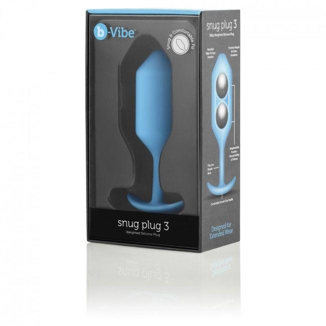 B-VIBE - PLUG ANALE SNUG 3 BLU CIELO - Only Vibes