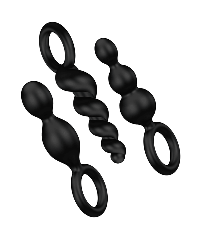 satisfyer set 3 pz tappi anal nero