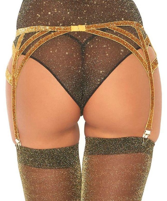 leg avenue cinturino elastico in lurex taglia unica