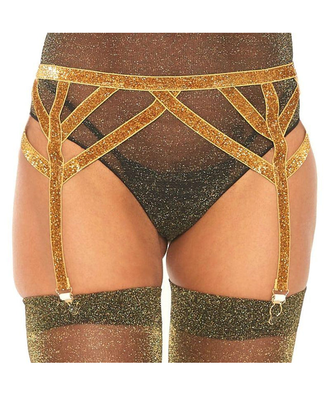 leg avenue cinturino elastico in lurex taglia unica