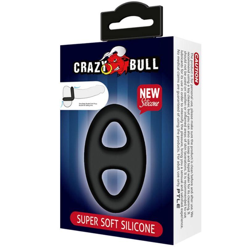 crazy bull anello doppio in silicone super morbido