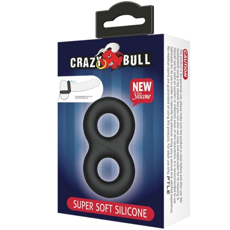 crazy bull doppio anello in silicone medico