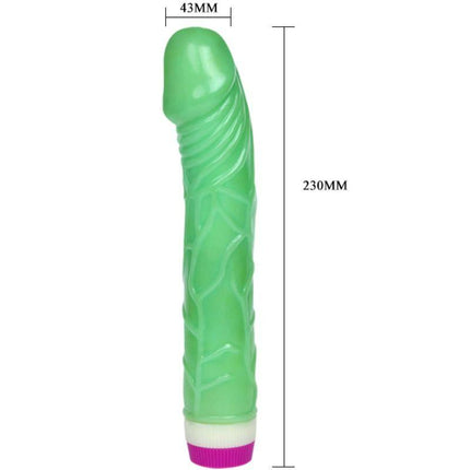 baile vibratore onde di piacere 23 cm verde