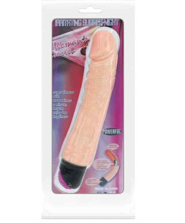 baile vibratore flessibile realistico 25 cm