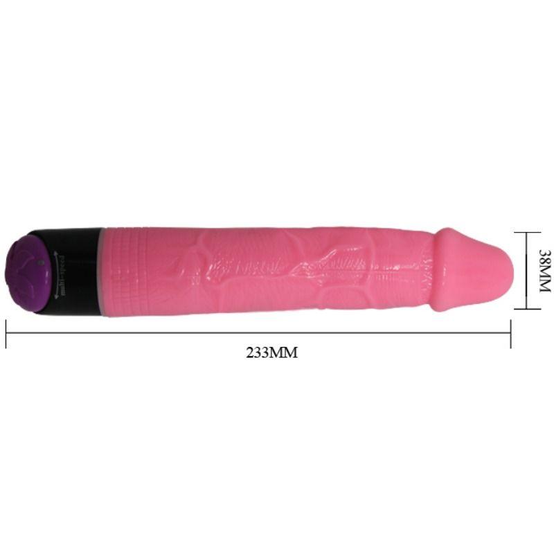 baile vibratore sex realistico colorato rosa 23 cm