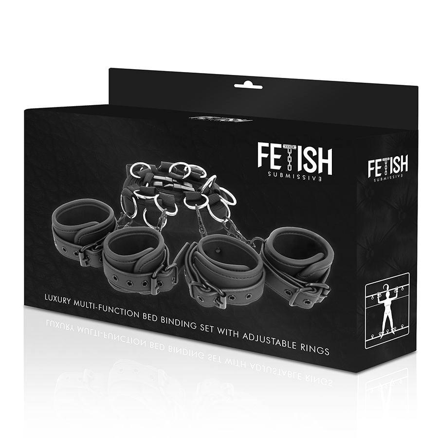 fetish submissive set di cravatte da letto con fodera in noprene