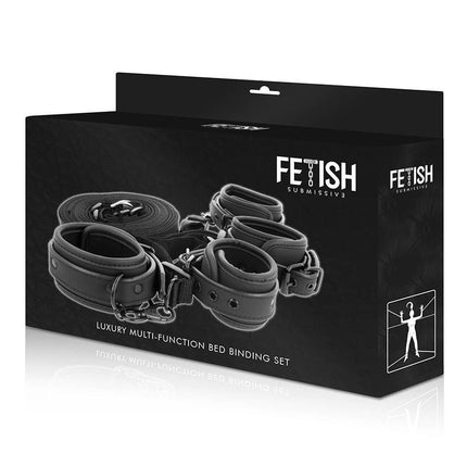 fetish submissive set di manette e cravatte con fodera in noprene