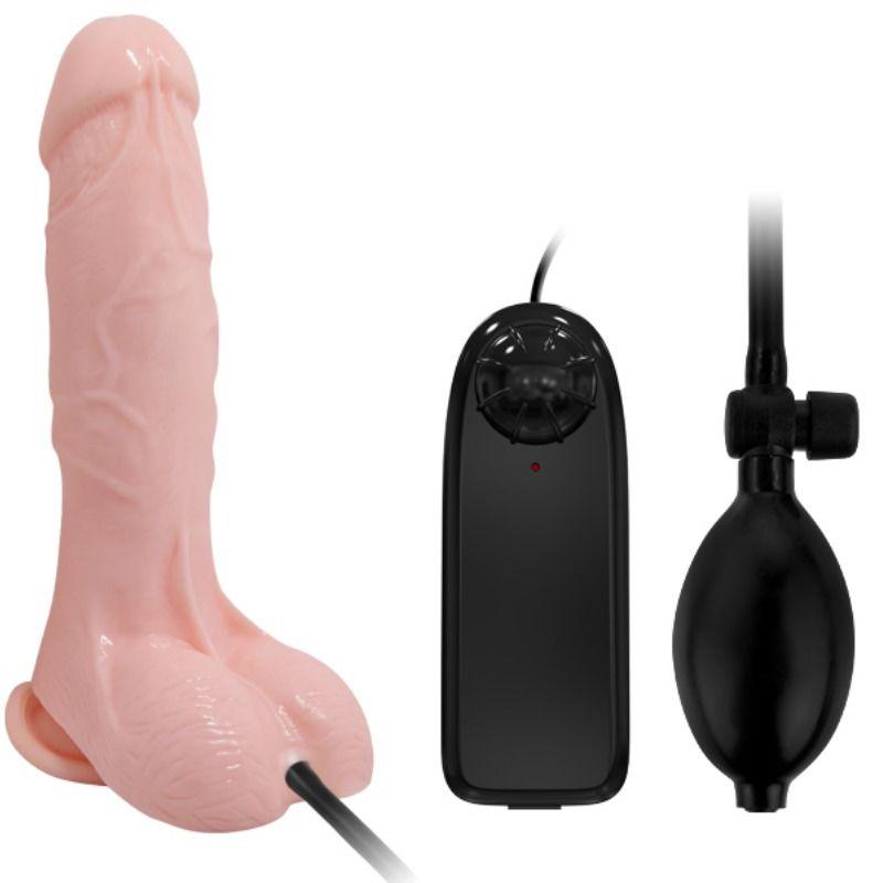 baile dildo vibrante e gonfiabile realistico 18 8 cm