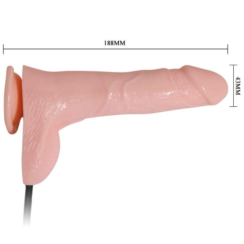 baile dildo vibrante e gonfiabile realistico 18 8 cm