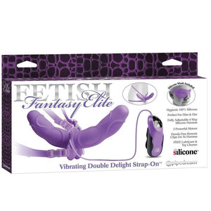 FETISH FANTASY ELITE - VIBRANTE DOPPIO DELIZIO CINTURINO VIOLA - Only Vibes