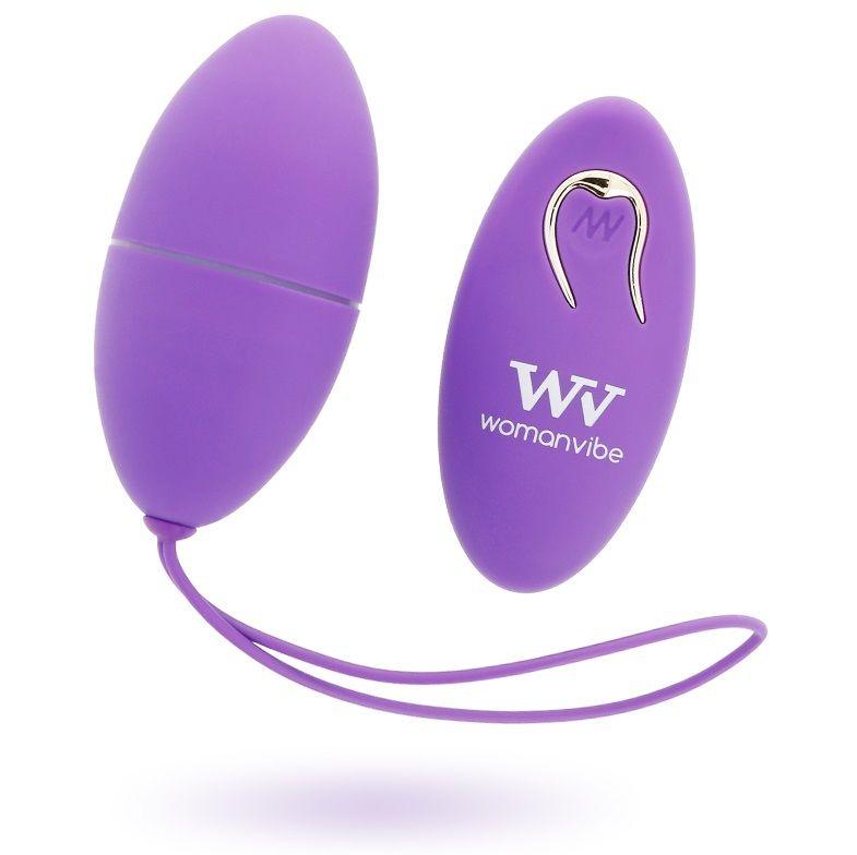 WOMANVIBE - ALSAN EGG TELECOMANDO SILICONE NERO VIOLA - Only Vibes