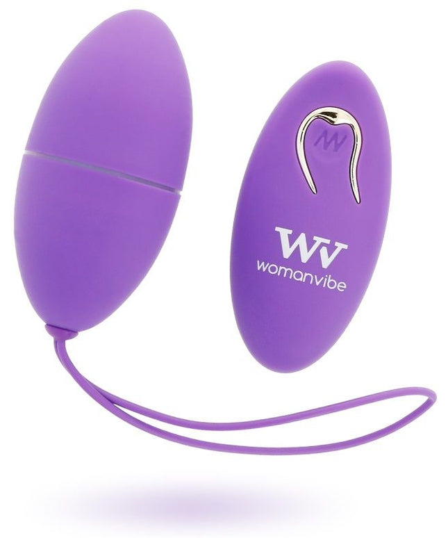 WOMANVIBE - ALSAN EGG TELECOMANDO SILICONE NERO VIOLA