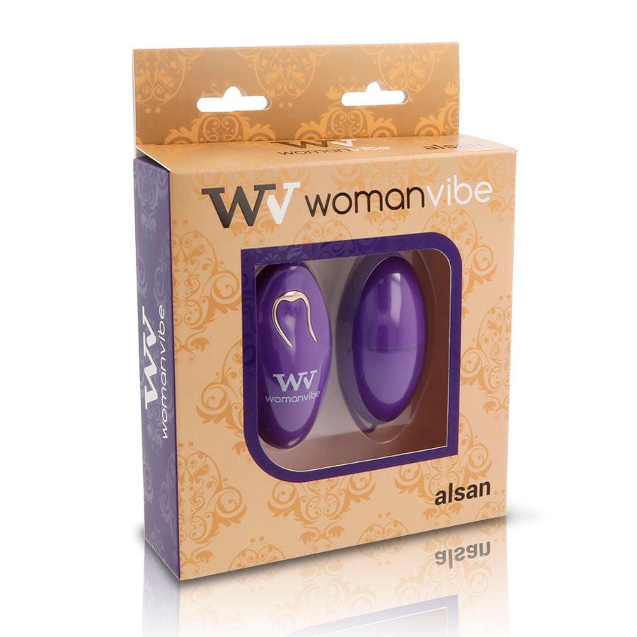 WOMANVIBE - ALSAN EGG TELECOMANDO SILICONE NERO VIOLA - Only Vibes