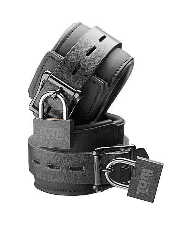 tom of finland polsini da polso in neoprene con serratura