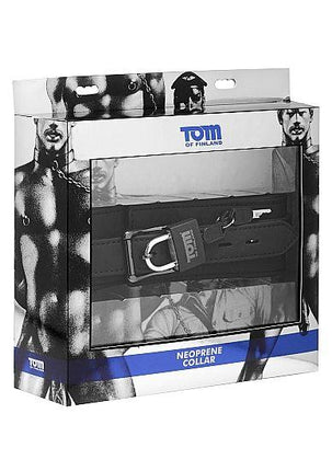 tom of finland collare in neoprene con serratura