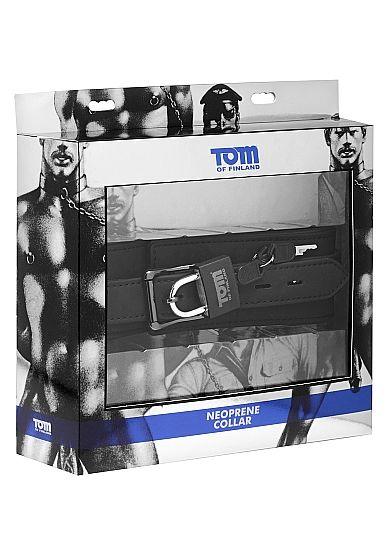 tom of finland collare in neoprene con serratura