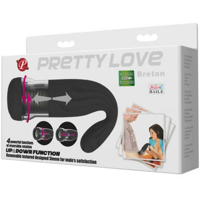 pretty love breton masturbatore multifunzione ricaricabile