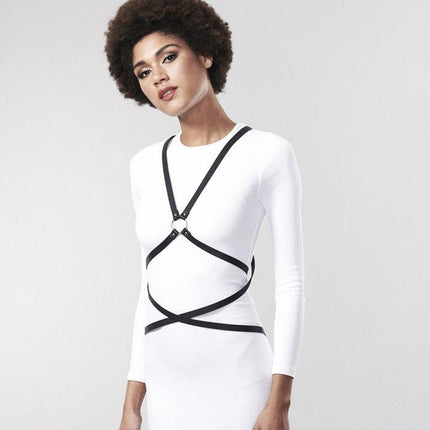 BIJOUX INDISCRETS MAZE - PETTORINA MULTIVIE NERA - Only Vibes