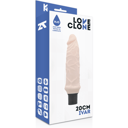 loveclone ivar vibratore autolubrificante 20 cm o 3 7 cm